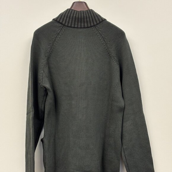 Armani Collezioni - Dark Green Cardigan | Size L | Pure Virgin Wool - Picture 5 of 5